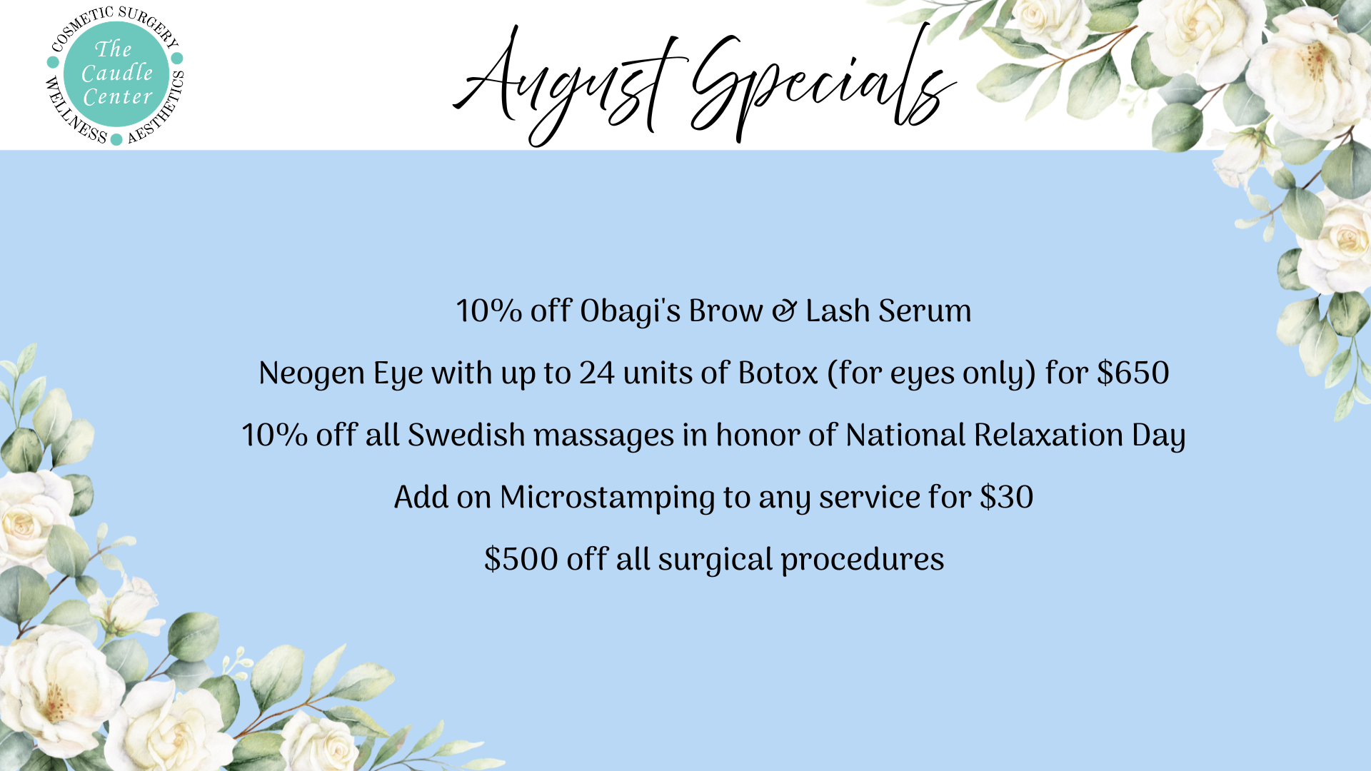 Monthly Specials